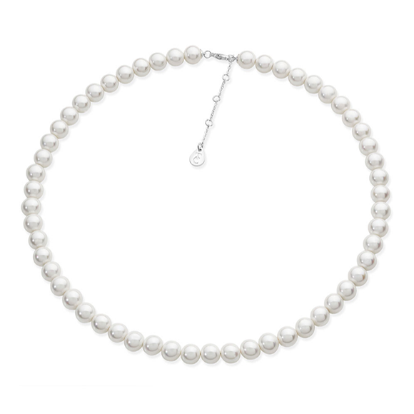 Tipperary Crystal Silver String Pearl Necklace